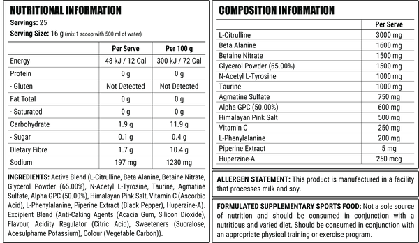 FACTION LABS DISORDER PUMP - M&M Fitness Australia