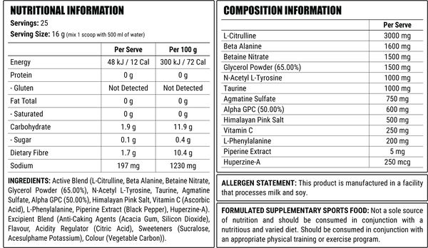 FACTION LABS DISORDER PUMP - M&M Fitness Australia