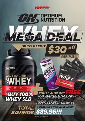 OPTIMUM NUTRITION 100% GOLD STANDARD WHEY PROTEIN SALE!!! - M&M Fitness Australia