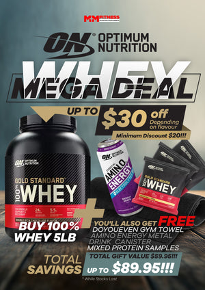 OPTIMUM NUTRITION 100% GOLD STANDARD WHEY PROTEIN SALE!!! - M&M Fitness Australia