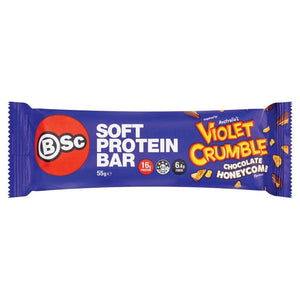 BSC SOFT PROTEIN BAR VIOLET CRUMBLE - M&M Fitness Australia
