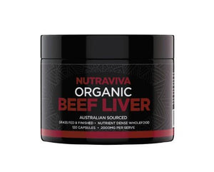 NUTRAVIVA ORGANIC BEEF LIVER - M&M Fitness Australia