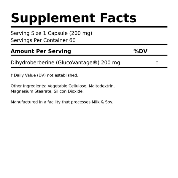 ULTRA LABS GLUCOVANTAGE® Dihydroberberine | Advanced Metabolic Support ...