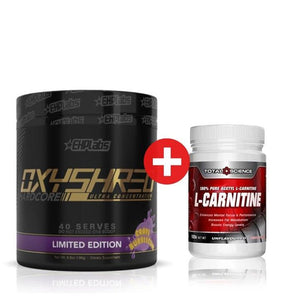 EHP LABS OXYSHRED HARDCORE + TOTAL SCIENCE ACETYL L-CARNITINE STACK