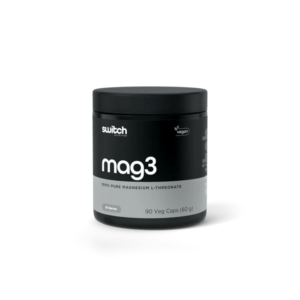 SWITCH NUTRITION ESSENTIALS MAG3 MAGNESIUM L-THREONATE - M&M Fitness ...